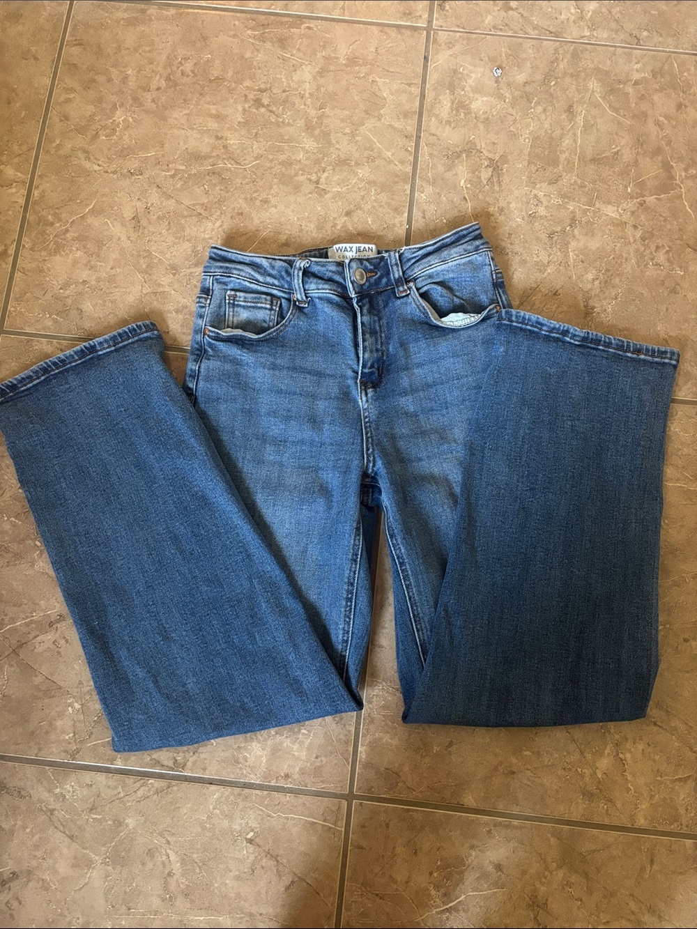 Wax Jean Women's Blue Flared Jeans